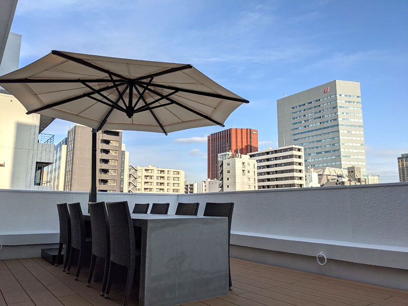 アースキッチン築地のテラス写真②