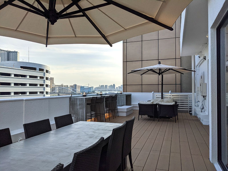 アースキッチン築地のテラス写真③