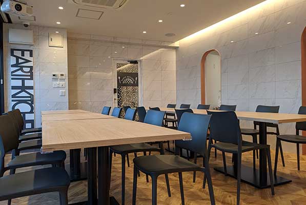 アースキッチン築地は最大40名様までご利用可能です。
