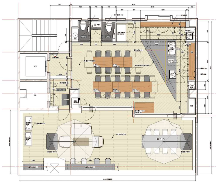 アースキッチン 築地の店内動画・間取り図